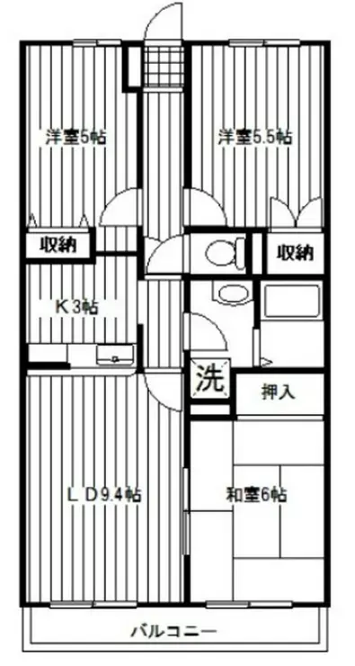 フォレストヒルズ磯子 6階階 間取り