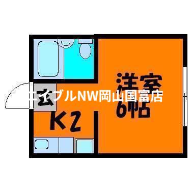 南方アイコーポ(1K/2階)の間取り写真