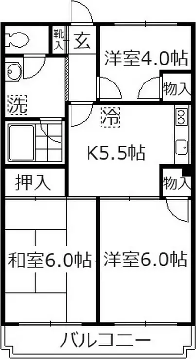 ラフォーレ赤塚 2階階 間取り