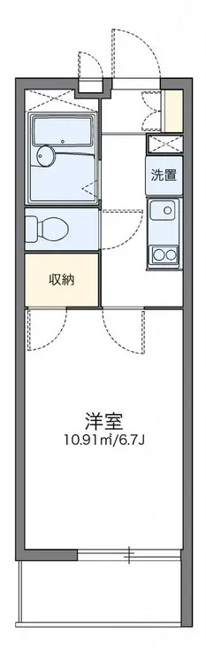レオパレスサンライズ 3階階 間取り