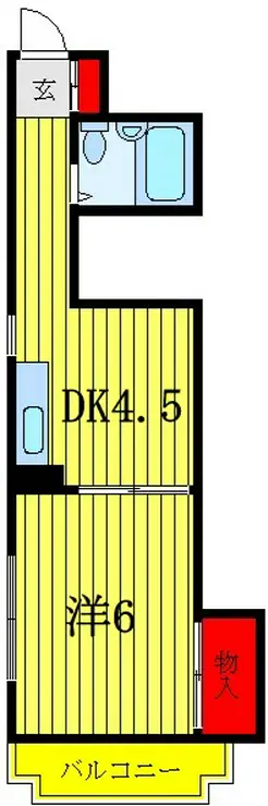コープオリンピアⅢ 4階階 間取り