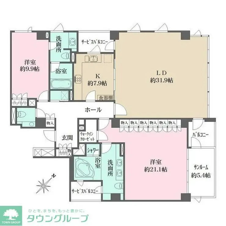 Blossom Terrace 4階階 間取り