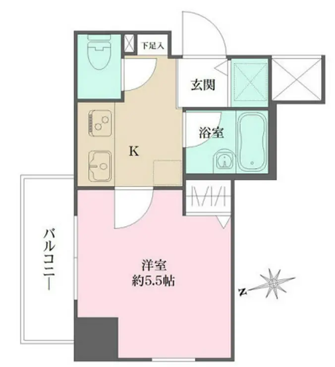 クレアシオン六本木 7階階 間取り