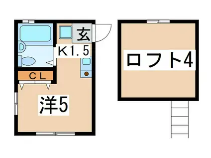ピュアハウスSINWA(1K/1階)の間取り写真