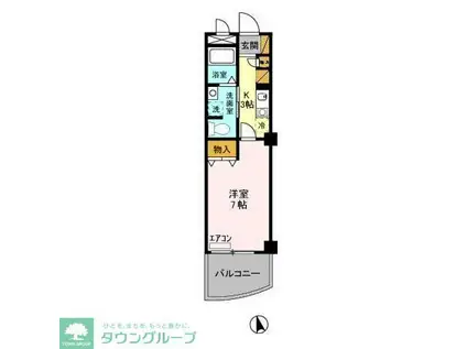 GOTOII(1K/10階)の間取り写真