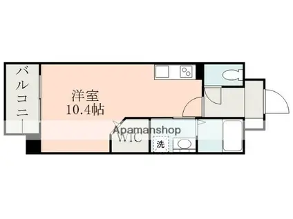 フェニックスハイツ八王寺(ワンルーム/4階)の間取り写真