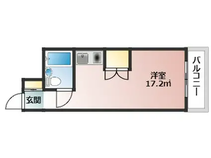 メゾン・ド・セレヴィア(ワンルーム/7階)の間取り写真