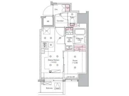 シーフォルム板橋3(1DK/6階)の間取り写真