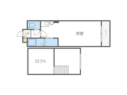 ダイアナ南山鼻ヒルズI(1LDK/5階)の間取り写真