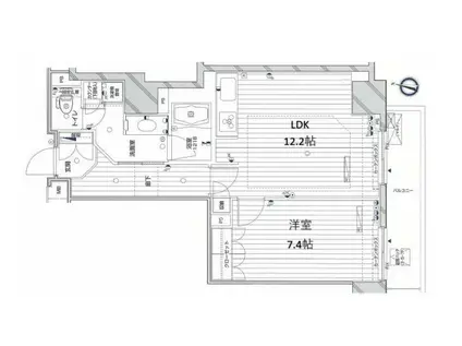 フィールA渋谷FEEL A渋谷(1LDK/8階)の間取り写真