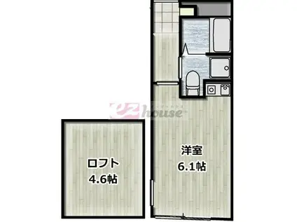 クレール中野(ワンルーム/1階)の間取り写真