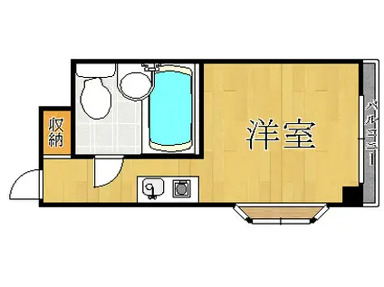 シティハイツ成育(ワンルーム/2階)の間取り写真