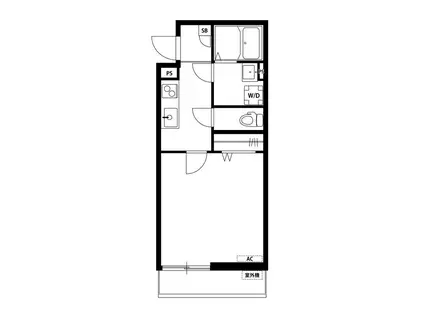 リブリ・VILLA MMC III(1K/2階)の間取り写真