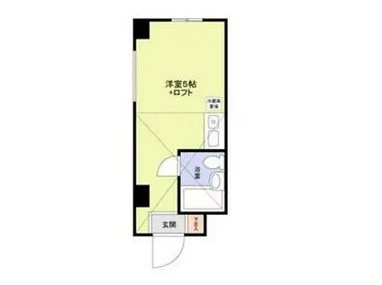 ダイヤモンドビル東日本橋第3(ワンルーム/1階)の間取り写真