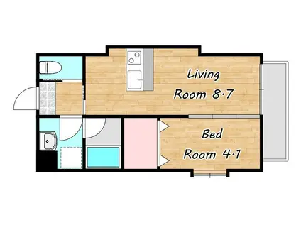 フィオーレ武(1LDK/6階)の間取り写真