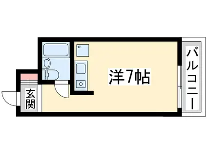 レバンガ新大阪イースト(ワンルーム/8階)の間取り写真