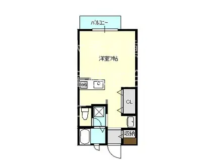 ビ-ライン船越(1K/2階)の間取り写真