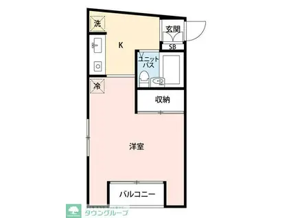 マイナビSTAYパレス吉祥寺(ワンルーム/4階)の間取り写真