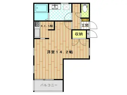 YSファースト(ワンルーム/2階)の間取り写真