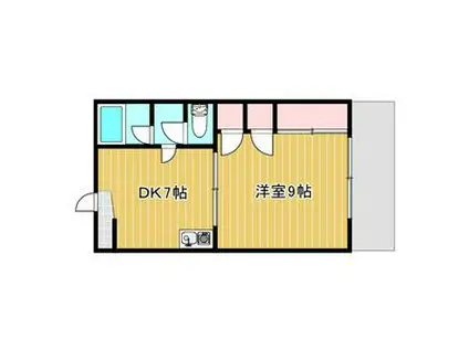 DAIMANHOUSE 昭和橋(1DK/1階)の間取り写真