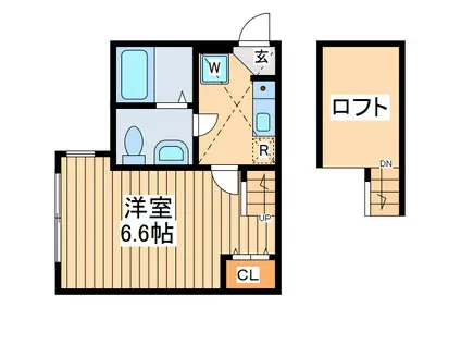 ジョリーメゾン(1K/1階)の間取り写真