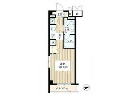 アルビレオ(ワンルーム/3階)の間取り写真