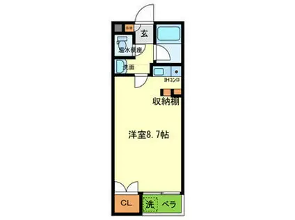 ハイツMISHIMA 3(2DK/2階)の間取り写真