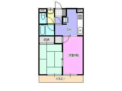 第5大場ビル(2DK/2階)の間取り写真