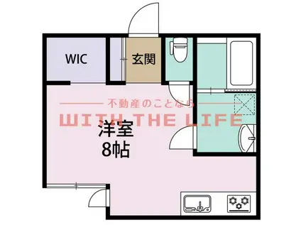 ALIVIO(ワンルーム/1階)の間取り写真