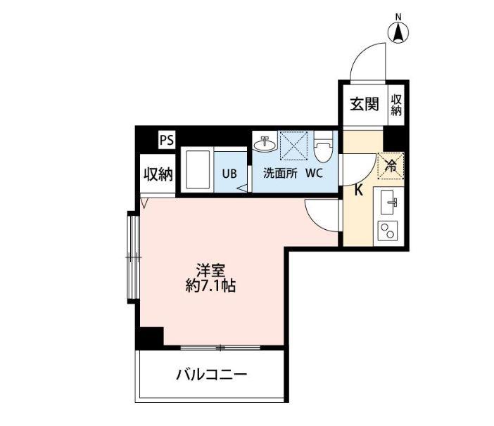 BLISS HOME(1K/2階)の間取り写真