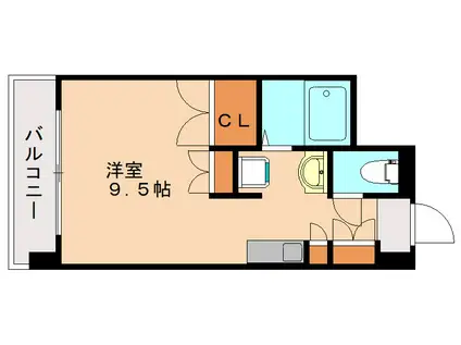 サルヴァトーレ 今宿(ワンルーム/5階)の間取り写真