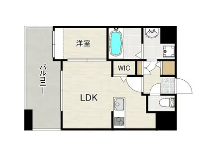 アルティザ博多南リバーフロント(1LDK/5階)の間取り写真