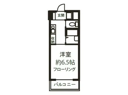 ヴェルドミール(ワンルーム/2階)の間取り写真