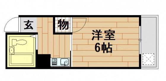 近藤ビル(1K/3階)の間取り写真