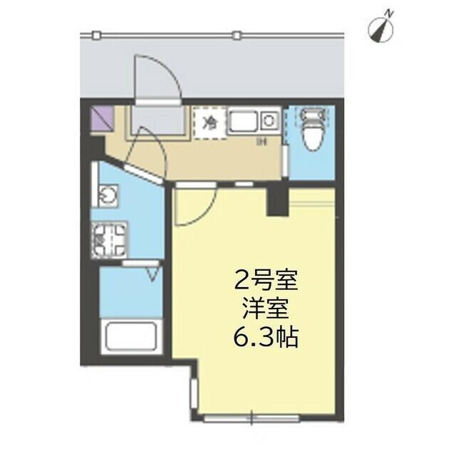 ALMO新杉田(1K/1階)の間取り写真