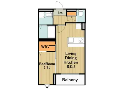 ROBOT HOME 相模原2(1LDK/3階)の間取り写真