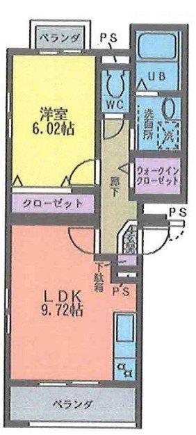アルメール(1LDK/3階)の間取り写真