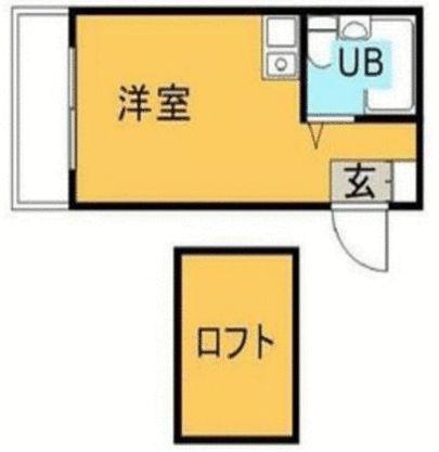 ファミール桃井(ワンルーム/1階)の間取り写真