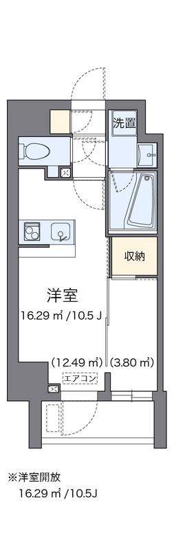 LOVIE麻布十番(ワンルーム/4階)の間取り写真