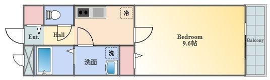 DOLCE 5(1K/3階)の間取り写真