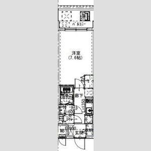 ALIVIS浪速東SOL TERRACE(1K/7階)の間取り写真