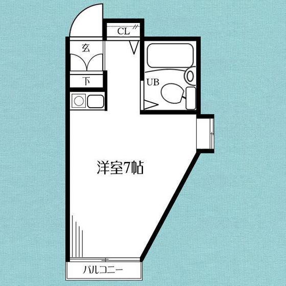 ラックス本牧パート1(ワンルーム/1階)の間取り写真