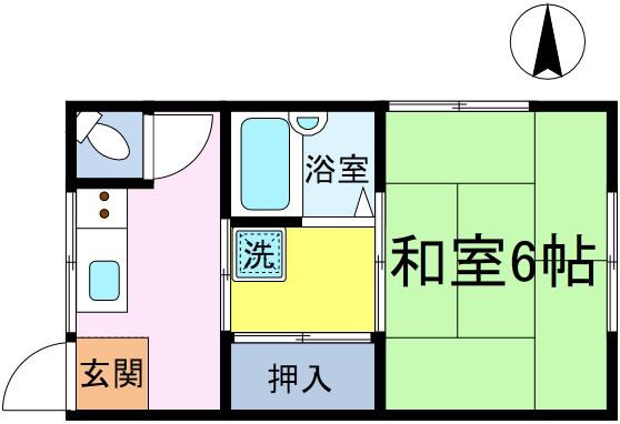 第二小泉荘(2K/2階)の間取り写真