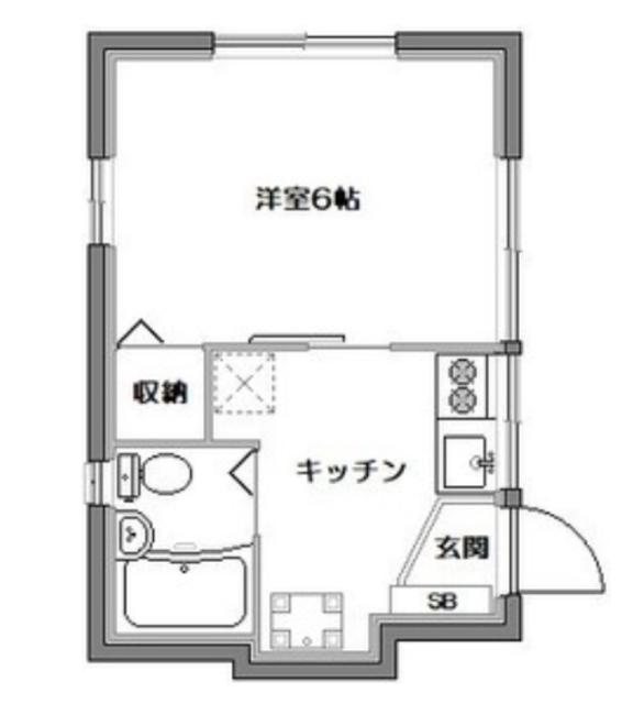 メゾン・スール(1K/1階)の間取り写真