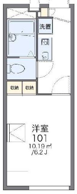 レオパレス千秋(1K/2階)の間取り写真
