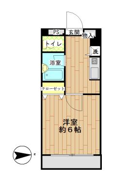 シグナルヒル(1K/2階)の間取り写真