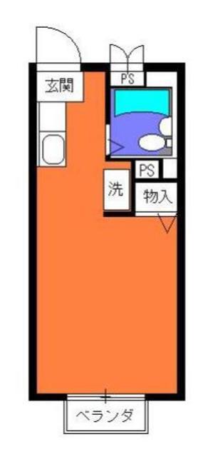 サンライズSATOH(1K/4階)の間取り写真
