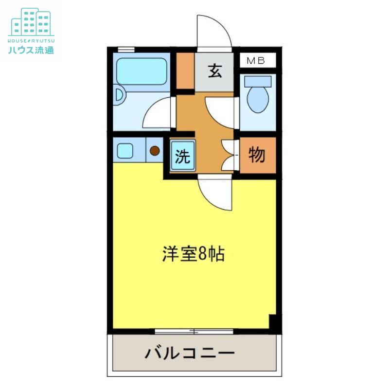 コーポ時津(ワンルーム/3階)の間取り写真