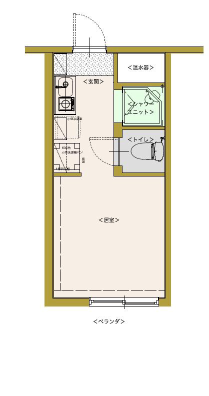 昭代NEXT(ワンルーム/2階)の間取り写真