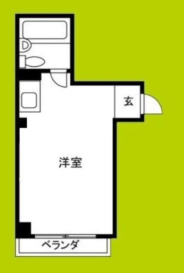 アクティー玉出(ワンルーム/4階)の間取り写真